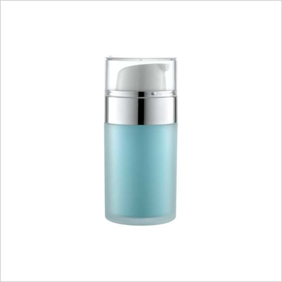 30ml 50ml Lotion Cosmetic Airless Bottle PMMA Bottle Double Wall Round Big Collar