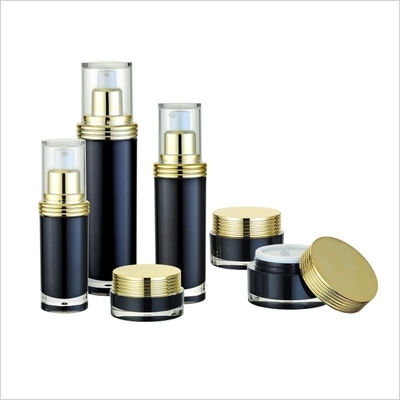30ml 50ml 100ml Lotion Pump Bottles PMMA White 15ml Empty Airless Pump Bottle