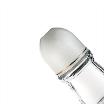 Essential Oil Perfume Plastic Roll On Bottle Clear 50ml Glass Roll On Deodorant Bottle With Lid