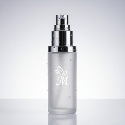Crimp Sealing Cosmetic Airless Bottle with Customized Logo and UV Coating for Premium Cosmetic Packaging