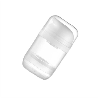 Round 50ml plastic bottle with airless pump Recyclable PP PCR material