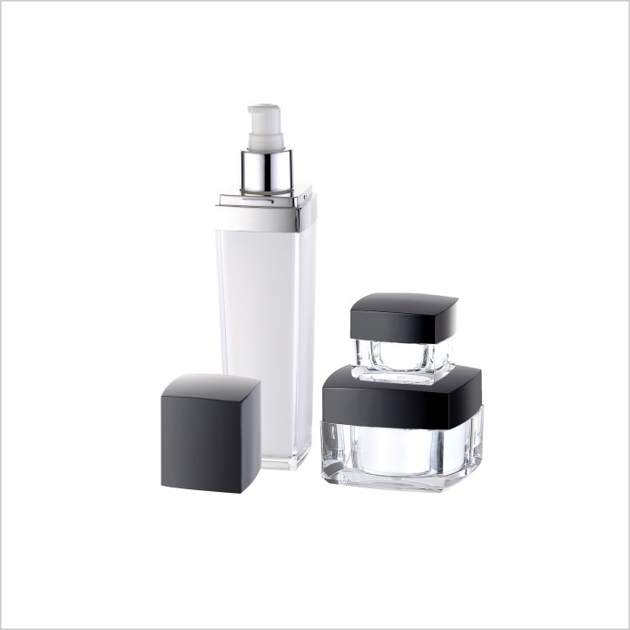 Square Hair Gel Cosmetic Cream Jar Personal Care Face Eye Cream Jar