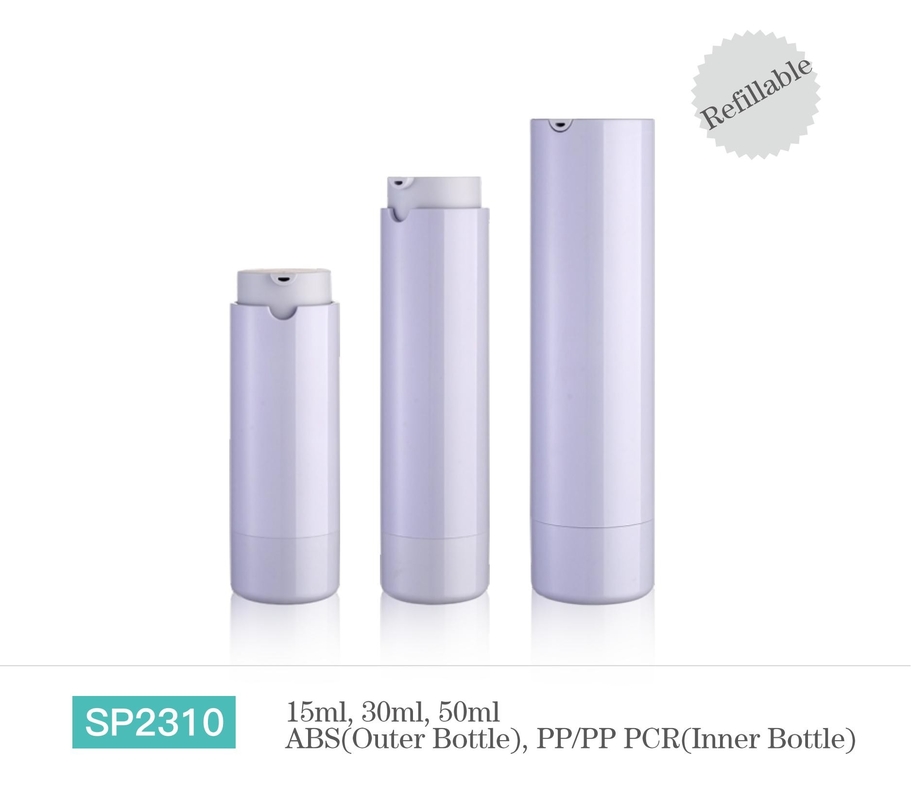 UV Coating Airless Dispensing Bottle Customized T/T Logo Silk Screen / Hot Stamping
