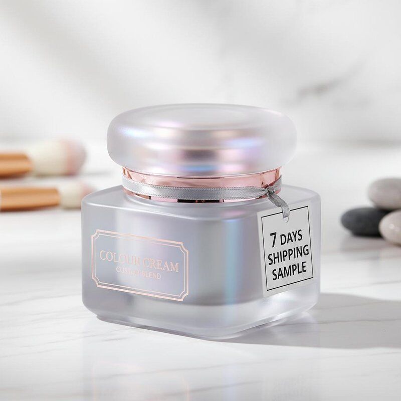 Custom-made Colour Cosmetic Cream Jar with PP Inner Bottle Material and 7 Days Shipping Sample