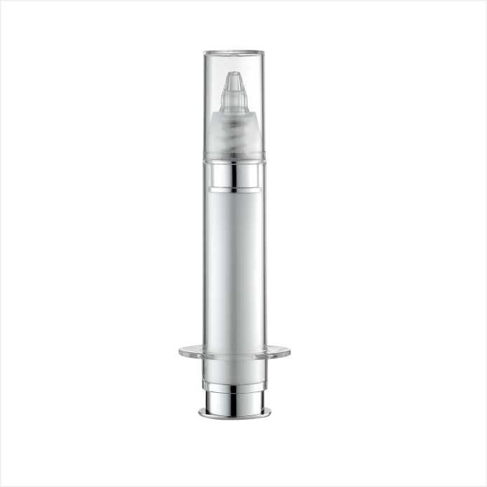 10ml Syringe Bottle Double Wall Eye Cream bottle Airless Pump Bottle